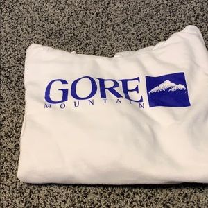 white gore hoodie
